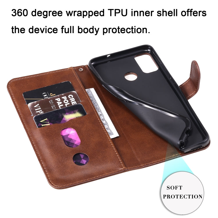 For Huawei Honor 9X Lite Fashion Calf Texture Zipper Horizontal Flip Leather Case with Stand & Card Slots & Wallet Function