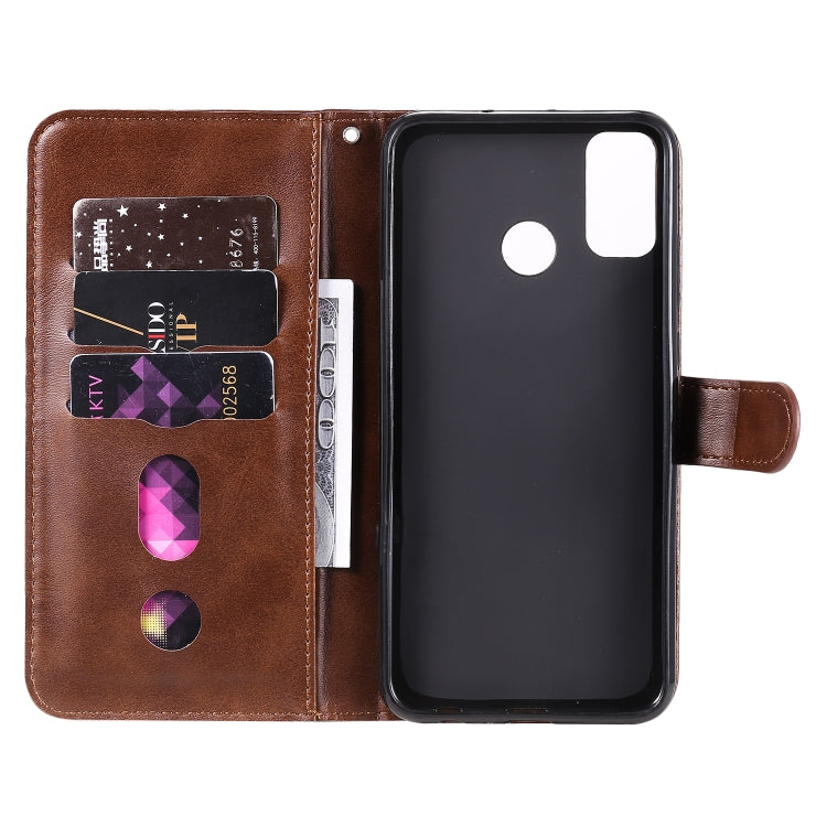 For Huawei Honor 9X Lite Fashion Calf Texture Zipper Horizontal Flip Leather Case with Stand & Card Slots & Wallet Function