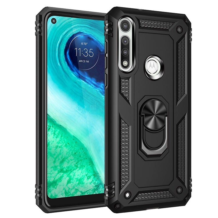 For Motorola Moto G Fast Shockproof TPU + PC Protective Case with 360 Degree Rotating Holder