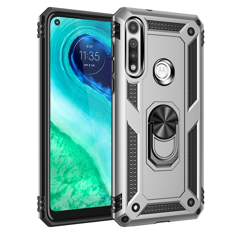 For Motorola Moto G Fast Shockproof TPU + PC Protective Case with 360 Degree Rotating Holder