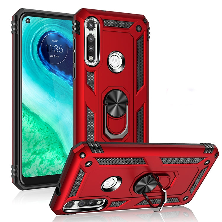 For Motorola Moto G Fast Shockproof TPU + PC Protective Case with 360 Degree Rotating Holder