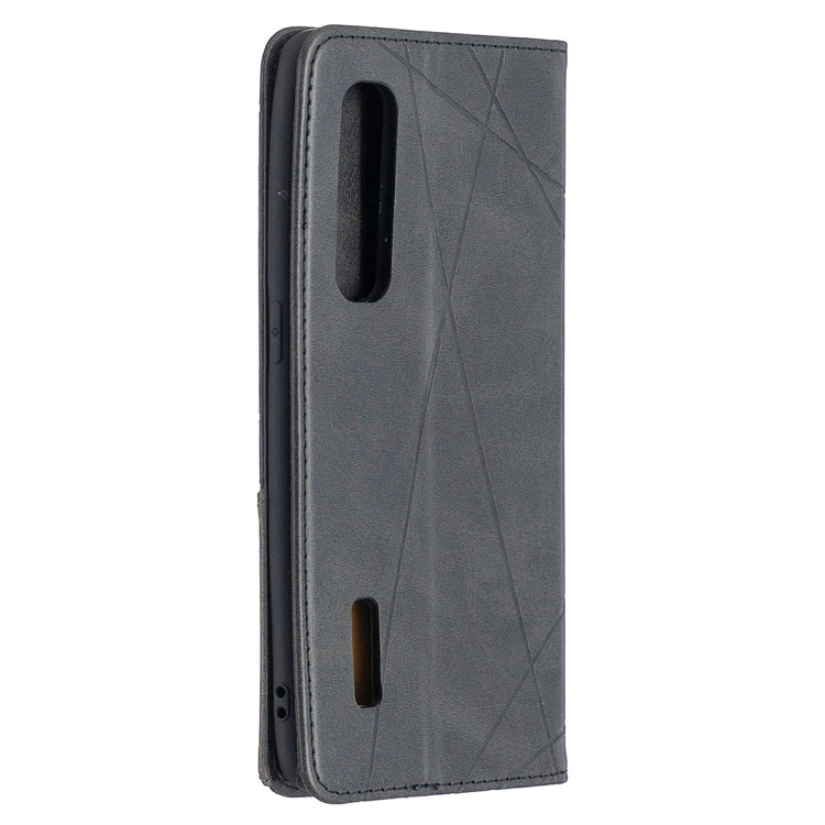 For OPPO Find X2 Pro Rhombus Texture Horizontal Flip Magnetic Leather Case with Holder & Card Slots
