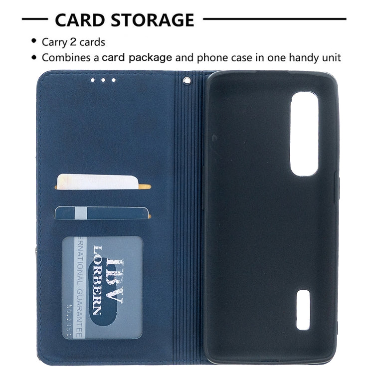 For OPPO Find X2 Pro Rhombus Texture Horizontal Flip Magnetic Leather Case with Holder & Card Slots