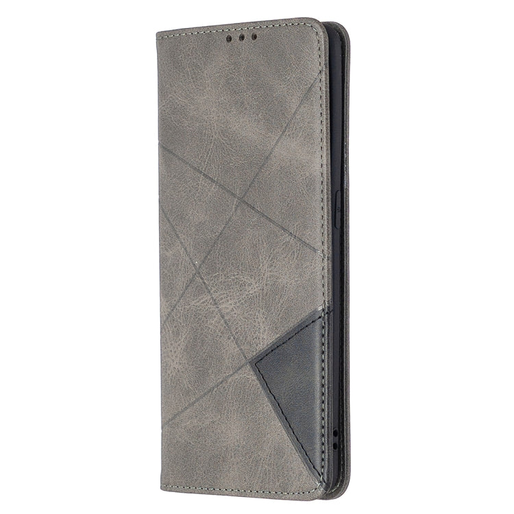 For OPPO Find X2 Pro Rhombus Texture Horizontal Flip Magnetic Leather Case with Holder & Card Slots