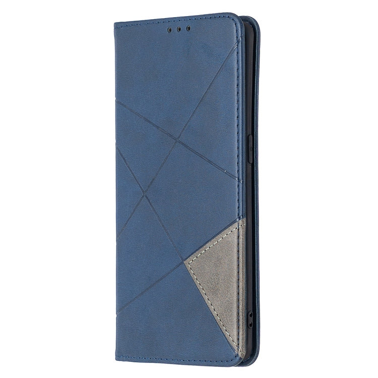 For OPPO Find X2 Neo / Reno 3 Pro Rhombus Texture Horizontal Flip Magnetic Leather Case with Holder & Card Slots