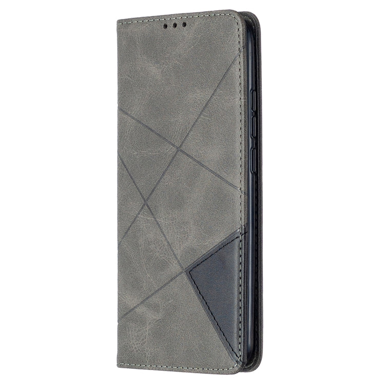 For Xiaomi Redmi 9A Rhombus Texture Horizontal Flip Magnetic Leather Case with Holder & Card Slots