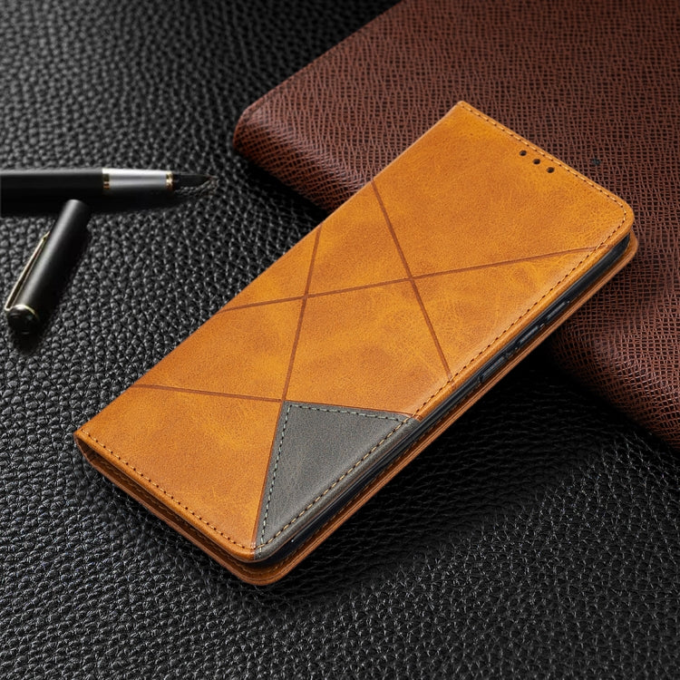 For Xiaomi Redmi 9A Rhombus Texture Horizontal Flip Magnetic Leather Case with Holder & Card Slots
