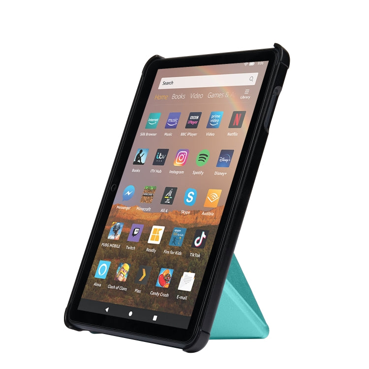 For Amazon Fire HD 8 (2020) Transformers Style Horizontal Flip Leather Case with Holder & Sleep / Wake-up Function