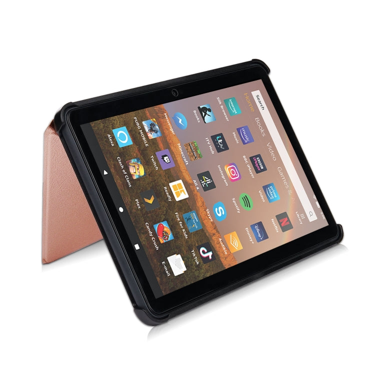 For Amazon Fire HD 8 (2020) Transformers Style Horizontal Flip Leather Case with Holder & Sleep / Wake-up Function