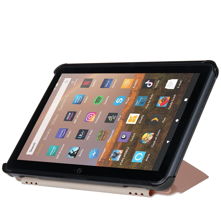 For Amazon Fire HD 8 (2020) Transformers Style Horizontal Flip Leather Case with Holder & Sleep / Wake-up Function