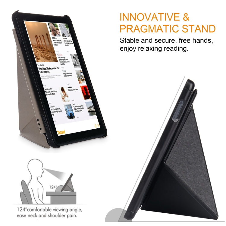 For Amazon Fire HD 8 (2020) Transformers Style Horizontal Flip Leather Case with Holder & Sleep / Wake-up Function