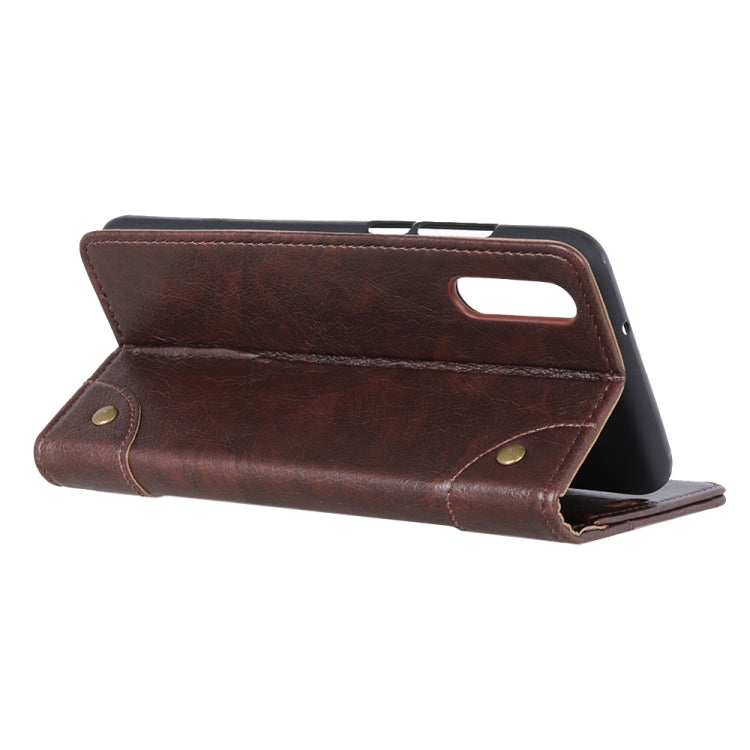 For Sony Xperia 5 II Copper Buckle Nappa Texture Horizontal Flip Leather Case with Holder & Card Slots & Wallet