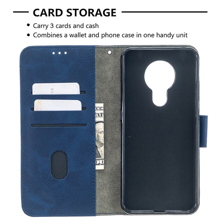 For Nokia 5.3 Matching Color Crocodile Texture Horizontal Flip PU Leather Case with Wallet & Holder & Card Slots