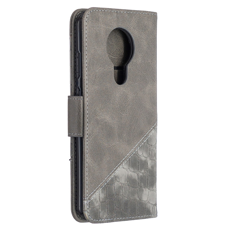 For Nokia 5.3 Matching Color Crocodile Texture Horizontal Flip PU Leather Case with Wallet & Holder & Card Slots