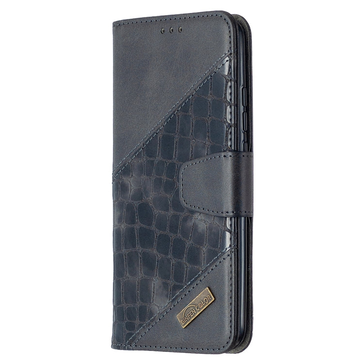 For Xiaomi Redmi 9A Matching Color Crocodile Texture Horizontal Flip PU Leather Case with Wallet & Holder & Card Slots