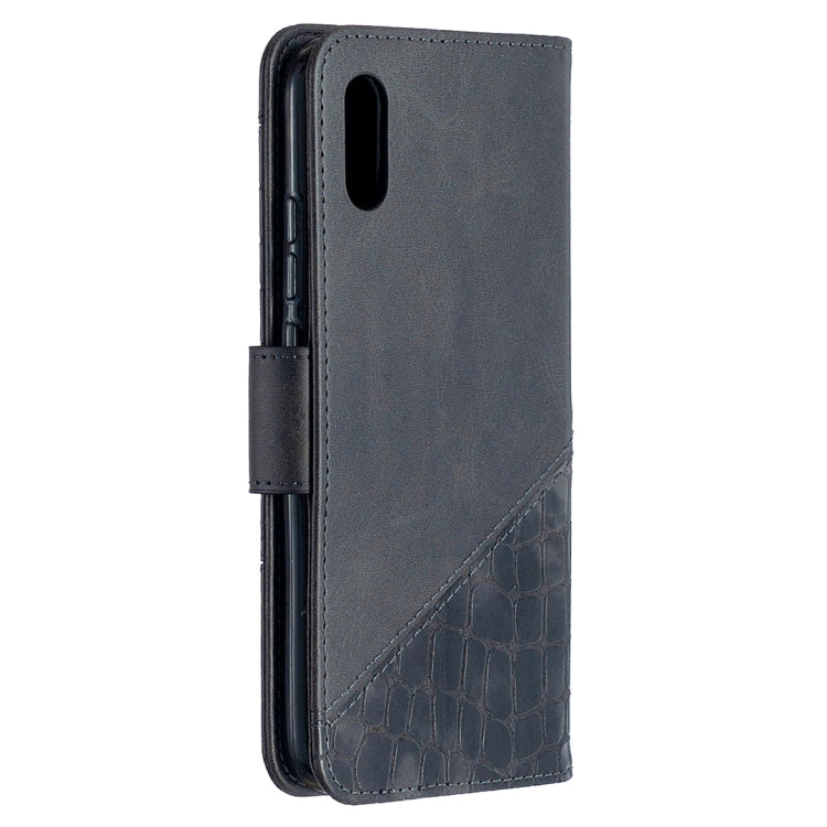 For Xiaomi Redmi 9A Matching Color Crocodile Texture Horizontal Flip PU Leather Case with Wallet & Holder & Card Slots