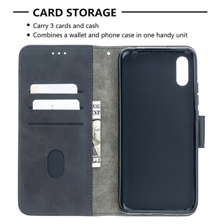 For Xiaomi Redmi 9A Matching Color Crocodile Texture Horizontal Flip PU Leather Case with Wallet & Holder & Card Slots