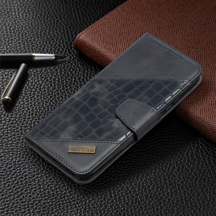 For Xiaomi Redmi 9A Matching Color Crocodile Texture Horizontal Flip PU Leather Case with Wallet & Holder & Card Slots