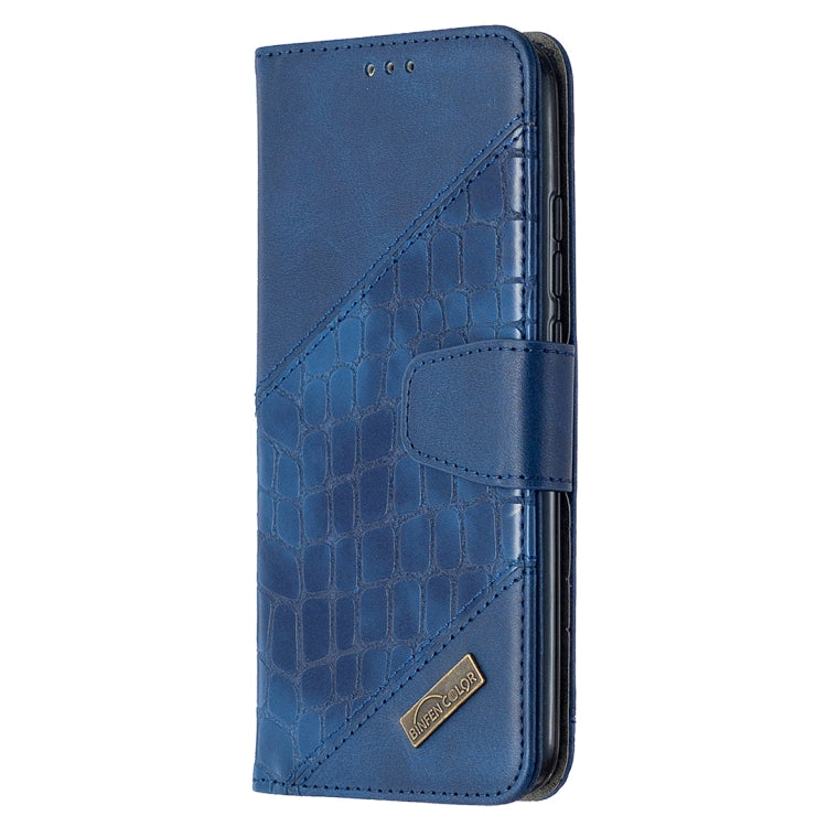 For Xiaomi Redmi 9A Matching Color Crocodile Texture Horizontal Flip PU Leather Case with Wallet & Holder & Card Slots