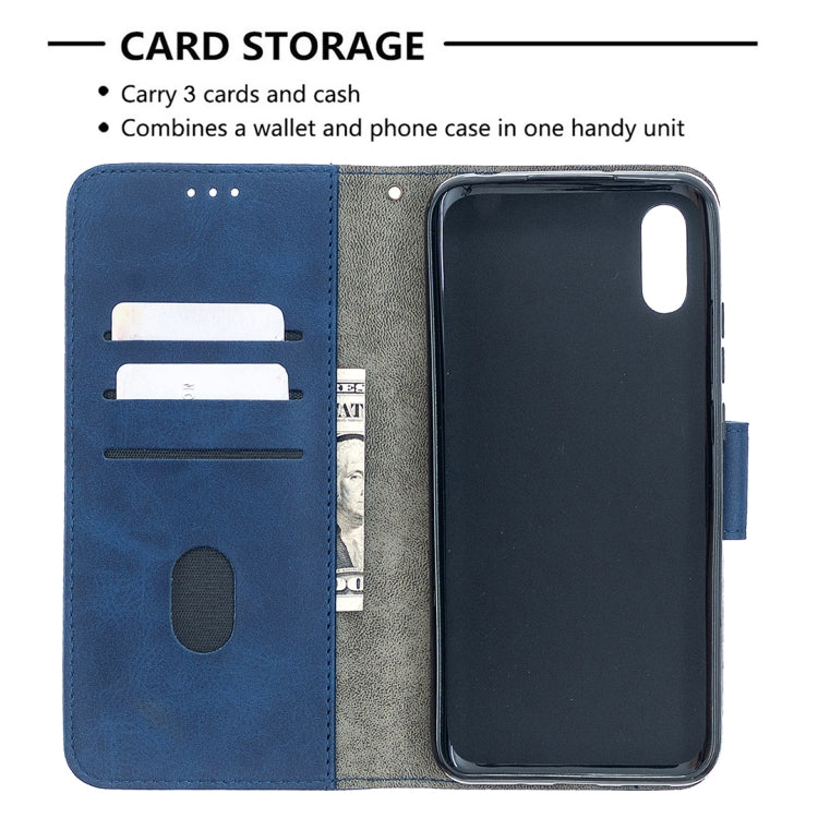 For Xiaomi Redmi 9A Matching Color Crocodile Texture Horizontal Flip PU Leather Case with Wallet & Holder & Card Slots