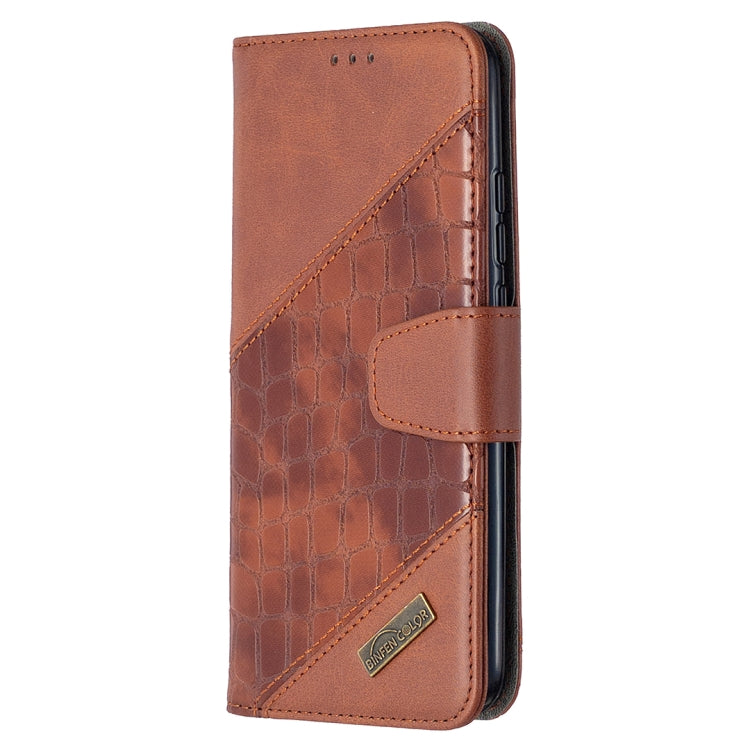 For Xiaomi Redmi 9A Matching Color Crocodile Texture Horizontal Flip PU Leather Case with Wallet & Holder & Card Slots