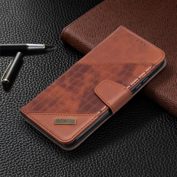 For Xiaomi Redmi 9A Matching Color Crocodile Texture Horizontal Flip PU Leather Case with Wallet & Holder & Card Slots