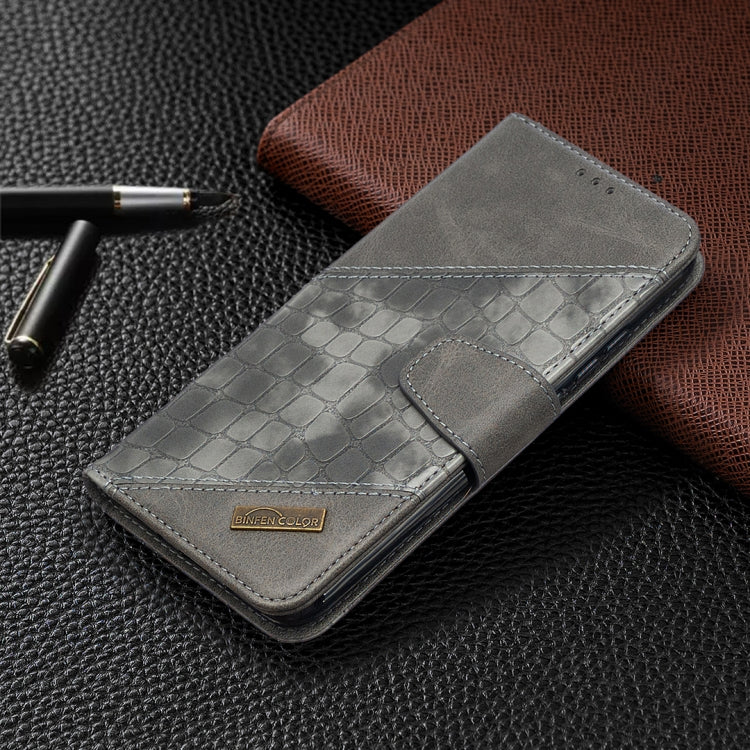 For Xiaomi Redmi 9A Matching Color Crocodile Texture Horizontal Flip PU Leather Case with Wallet & Holder & Card Slots