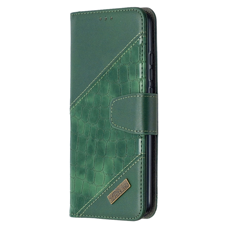 For Xiaomi Redmi 9A Matching Color Crocodile Texture Horizontal Flip PU Leather Case with Wallet & Holder & Card Slots