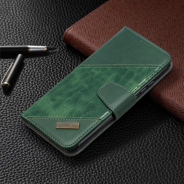 For Xiaomi Redmi 9A Matching Color Crocodile Texture Horizontal Flip PU Leather Case with Wallet & Holder & Card Slots