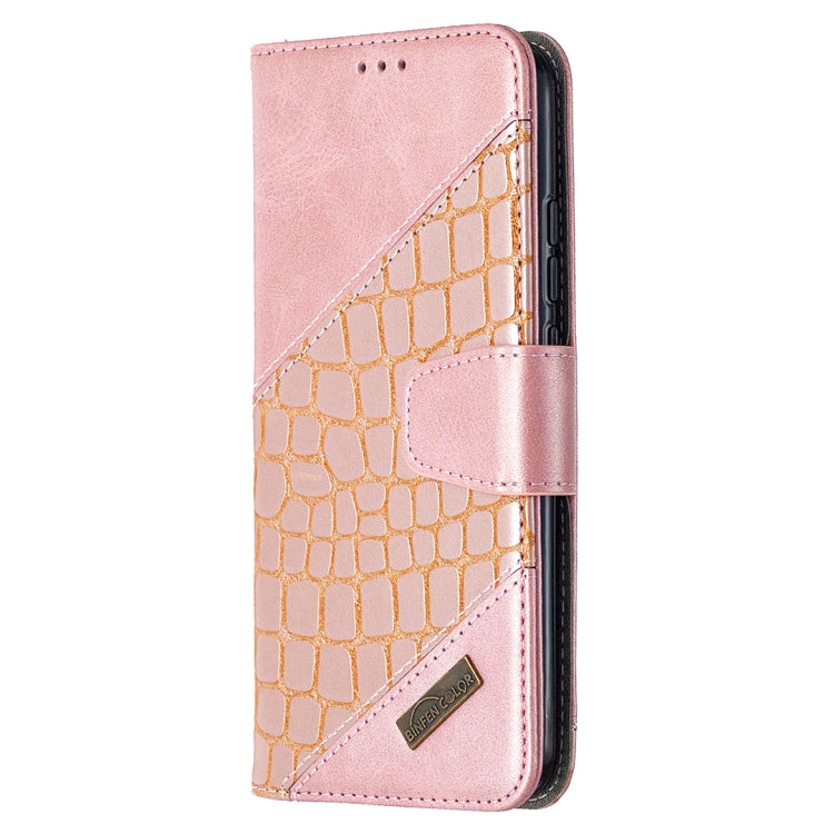 For Xiaomi Redmi 9A Matching Color Crocodile Texture Horizontal Flip PU Leather Case with Wallet & Holder & Card Slots