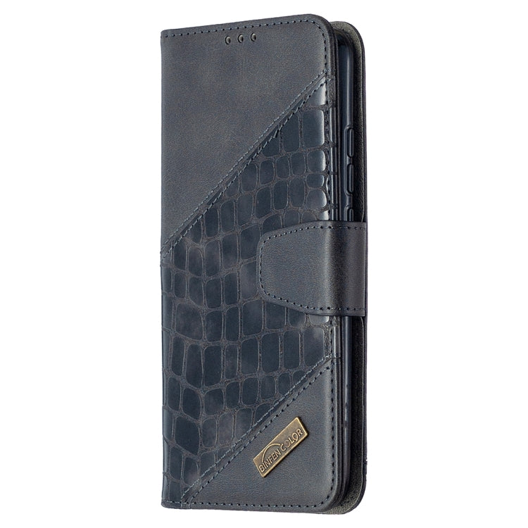 For Xiaomi Redmi 9C Matching Color Crocodile Texture Horizontal Flip PU Leather Case with Wallet & Holder & Card Slots