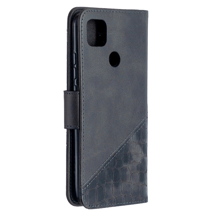 For Xiaomi Redmi 9C Matching Color Crocodile Texture Horizontal Flip PU Leather Case with Wallet & Holder & Card Slots