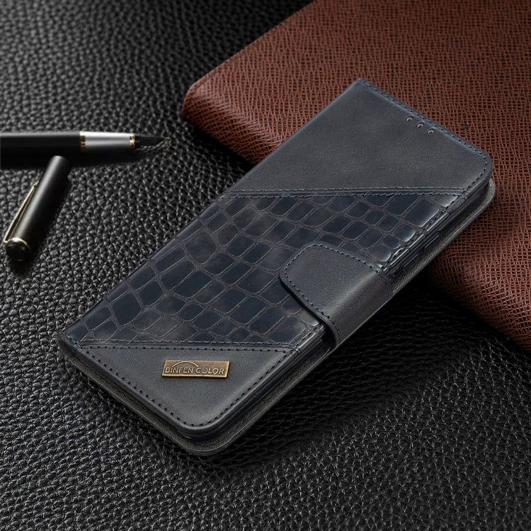For Xiaomi Redmi 9C Matching Color Crocodile Texture Horizontal Flip PU Leather Case with Wallet & Holder & Card Slots