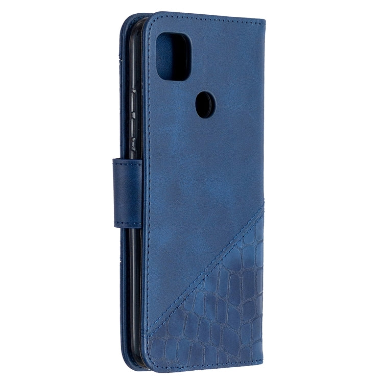 For Xiaomi Redmi 9C Matching Color Crocodile Texture Horizontal Flip PU Leather Case with Wallet & Holder & Card Slots