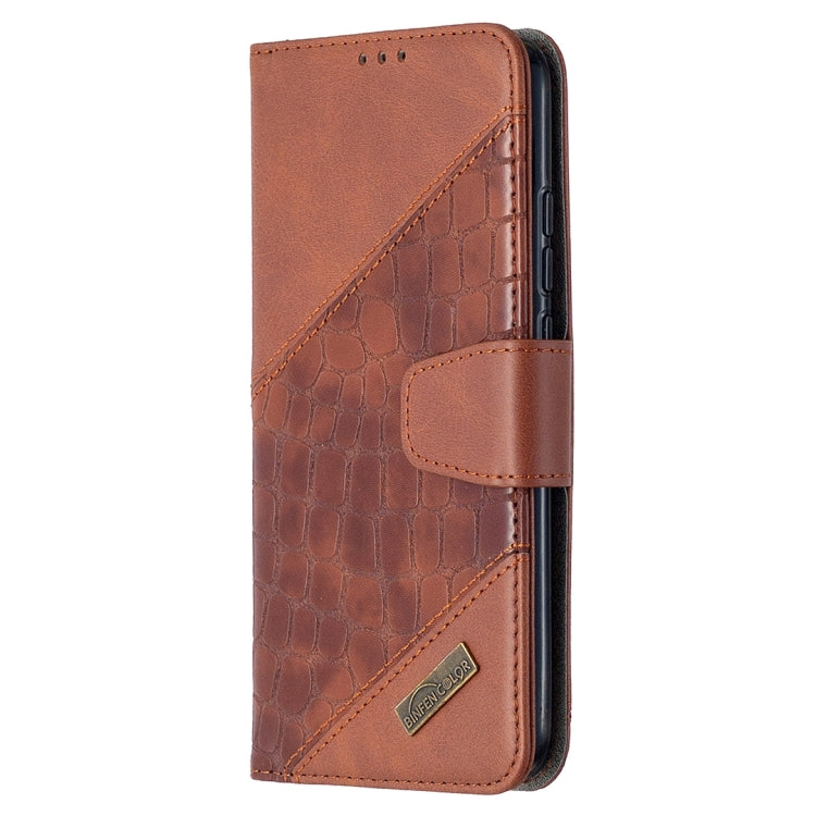 For Xiaomi Redmi 9C Matching Color Crocodile Texture Horizontal Flip PU Leather Case with Wallet & Holder & Card Slots