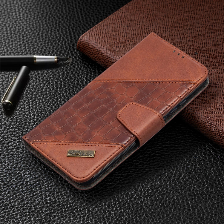 For Xiaomi Redmi 9C Matching Color Crocodile Texture Horizontal Flip PU Leather Case with Wallet & Holder & Card Slots