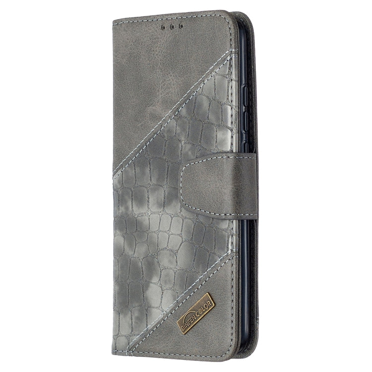 For Xiaomi Redmi 9C Matching Color Crocodile Texture Horizontal Flip PU Leather Case with Wallet & Holder & Card Slots
