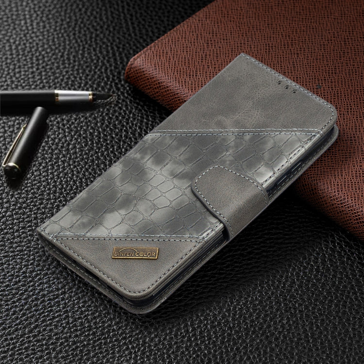 For Xiaomi Redmi 9C Matching Color Crocodile Texture Horizontal Flip PU Leather Case with Wallet & Holder & Card Slots