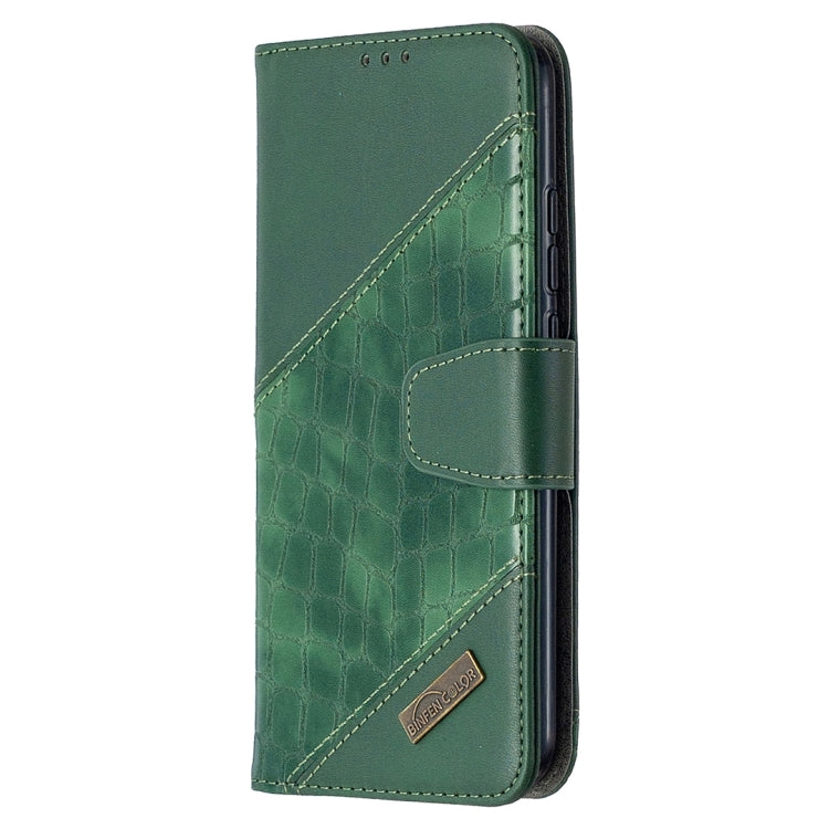 For Xiaomi Redmi 9C Matching Color Crocodile Texture Horizontal Flip PU Leather Case with Wallet & Holder & Card Slots