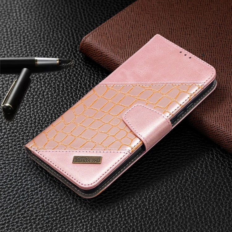 For Xiaomi Redmi 9C Matching Color Crocodile Texture Horizontal Flip PU Leather Case with Wallet & Holder & Card Slots
