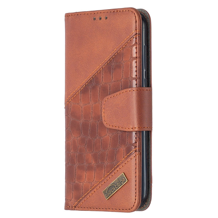 For Huawei Y5(2019) Matching Color Crocodile Texture Horizontal Flip PU Leather Case with Wallet & Holder & Card Slots
