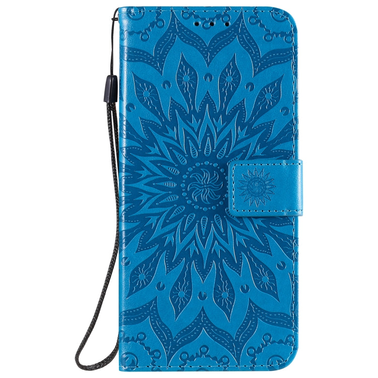 For Xiaomi Redmi 9 Sun Embossing Pattern Horizontal Flip Leather Case with Card Slot & Holder & Wallet & Lanyard