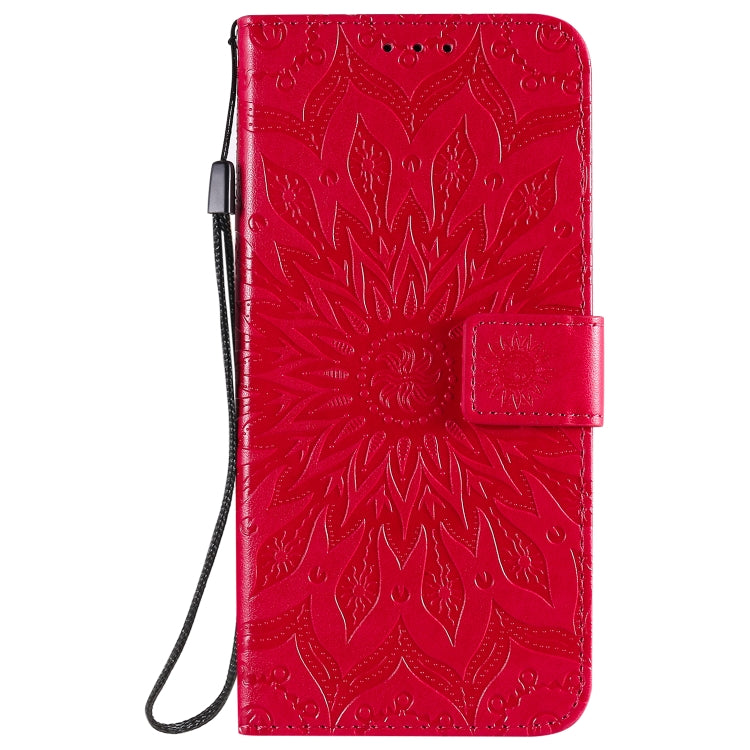 For Xiaomi Redmi 9 Sun Embossing Pattern Horizontal Flip Leather Case with Card Slot & Holder & Wallet & Lanyard