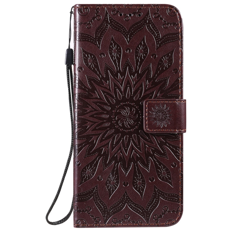 For Xiaomi Redmi 9 Sun Embossing Pattern Horizontal Flip Leather Case with Card Slot & Holder & Wallet & Lanyard