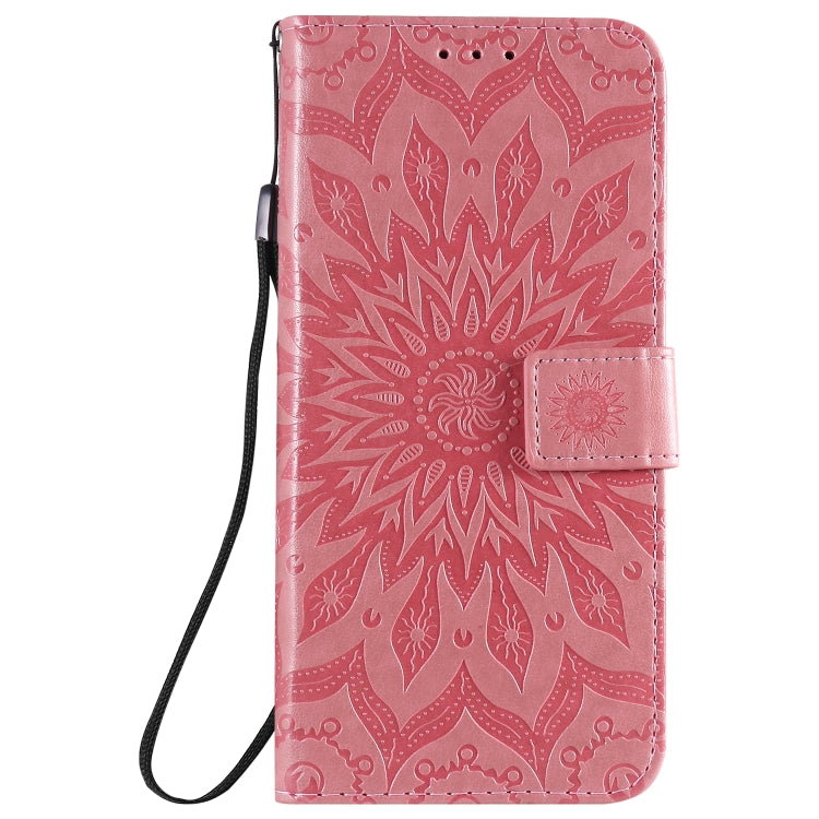 For Xiaomi Redmi 10X 5G / 10X Pro 5G Sun Embossing Pattern Horizontal Flip Leather Case with Card Slot & Holder & Wallet & Lanyard