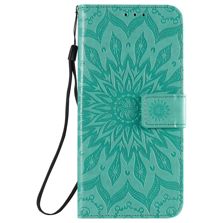 For Xiaomi Redmi 10X 5G / 10X Pro 5G Sun Embossing Pattern Horizontal Flip Leather Case with Card Slot & Holder & Wallet & Lanyard