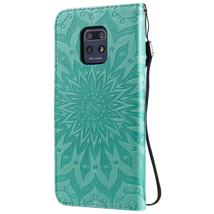 For Xiaomi Redmi 10X 5G / 10X Pro 5G Sun Embossing Pattern Horizontal Flip Leather Case with Card Slot & Holder & Wallet & Lanyard