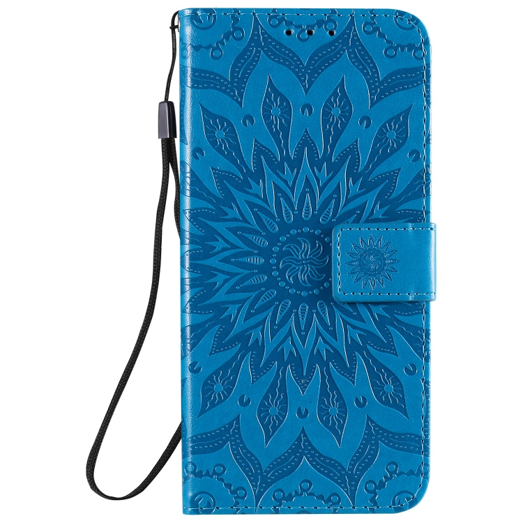 For Xiaomi Redmi 10X 5G / 10X Pro 5G Sun Embossing Pattern Horizontal Flip Leather Case with Card Slot & Holder & Wallet & Lanyard