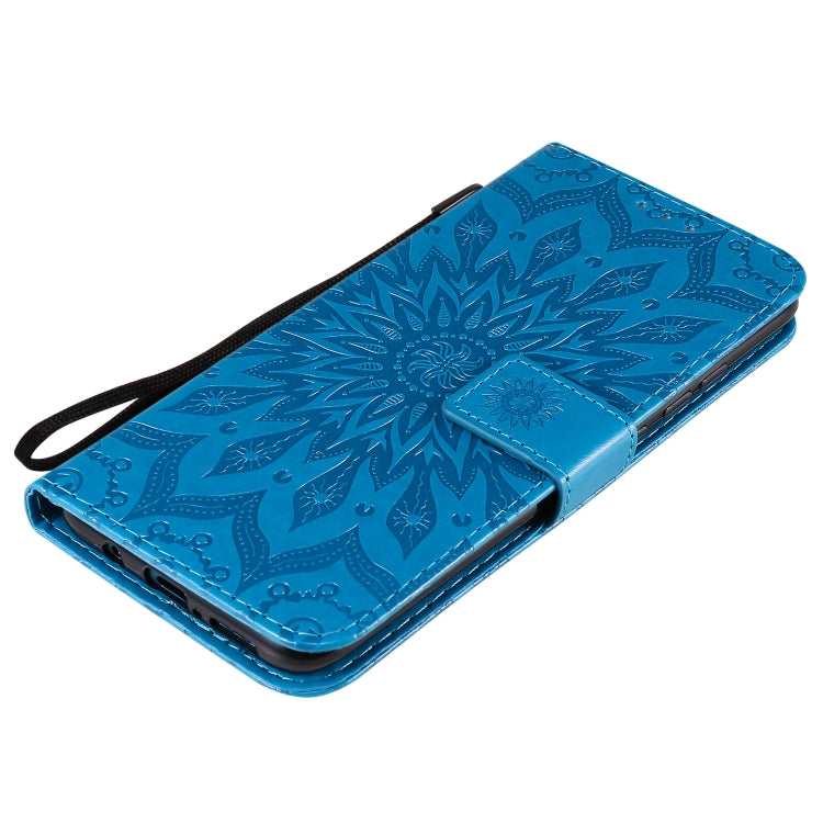 For Xiaomi Redmi 10X 5G / 10X Pro 5G Sun Embossing Pattern Horizontal Flip Leather Case with Card Slot & Holder & Wallet & Lanyard