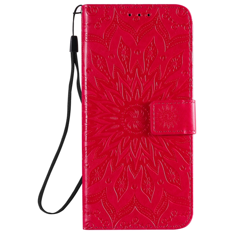 For Xiaomi Redmi 10X 5G / 10X Pro 5G Sun Embossing Pattern Horizontal Flip Leather Case with Card Slot & Holder & Wallet & Lanyard